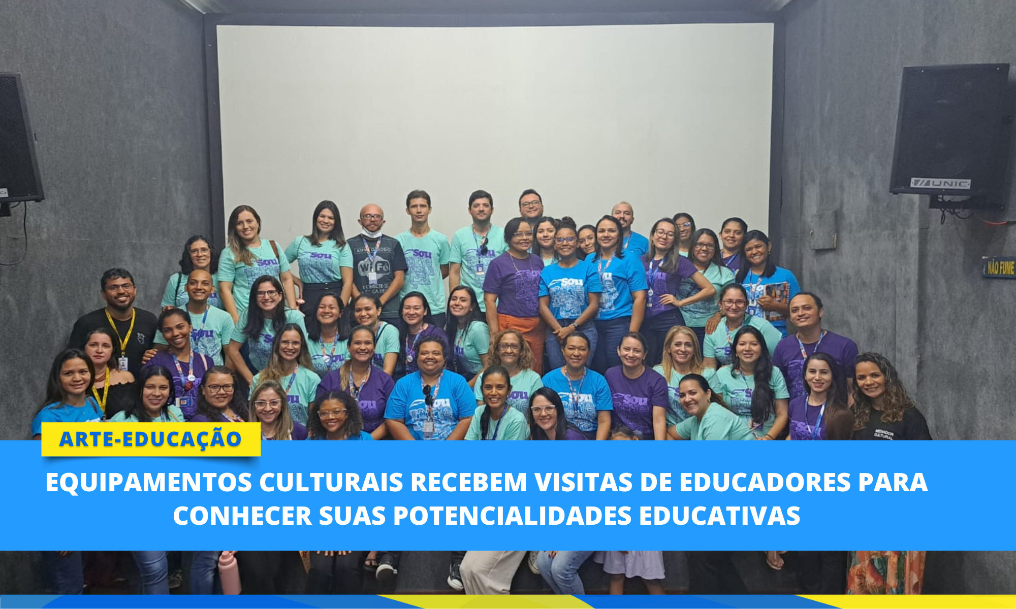 Equipamentos culturais recebem visitas de educadores para conhecer suas poten...